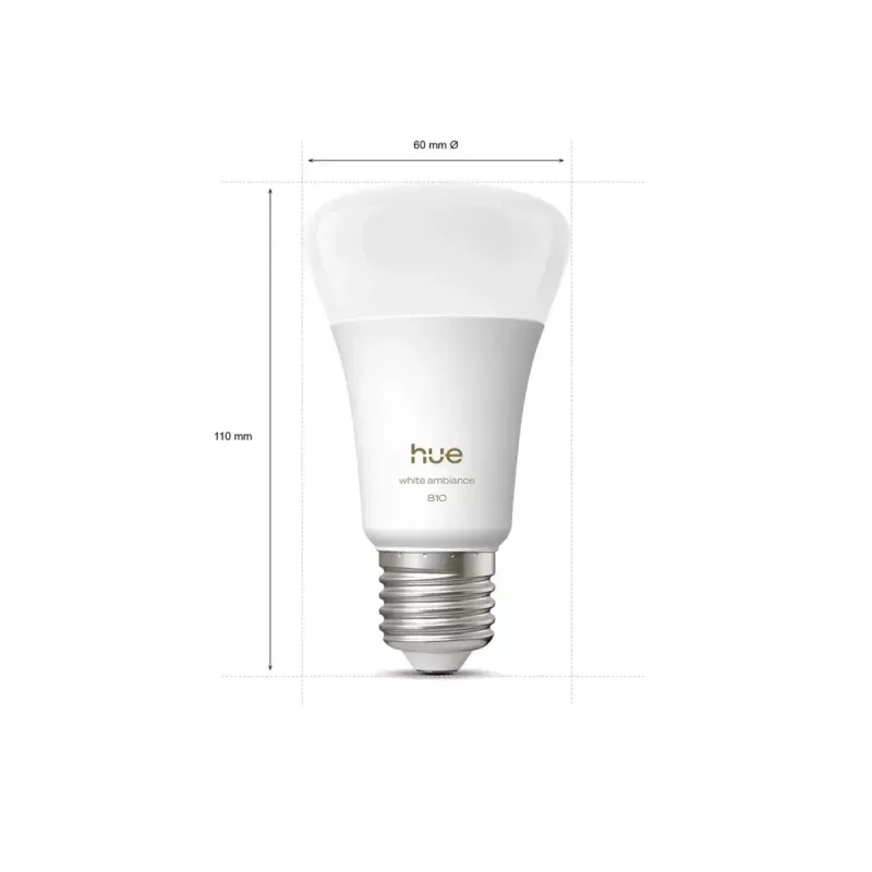 Philips Hue WA 810 A60 3P EU | E27 | 6 W | Ciepłe do chłodnego białe światło | Bluetooth, Zigbee