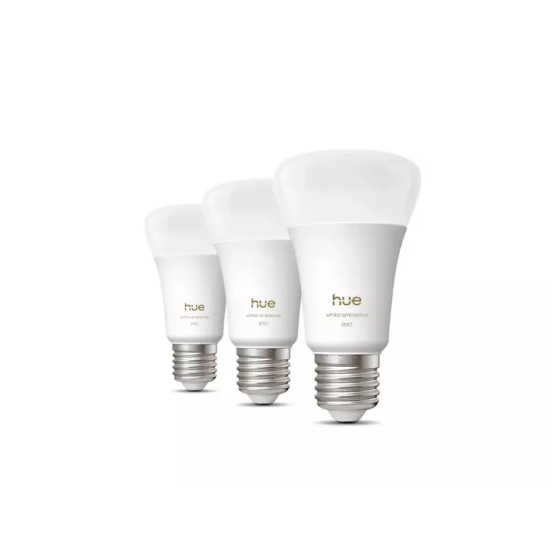 Philips Hue WA 810 A60 3P EU | E27 | 6 W | Ciepłe do chłodnego białe światło | Bluetooth, Zigbee