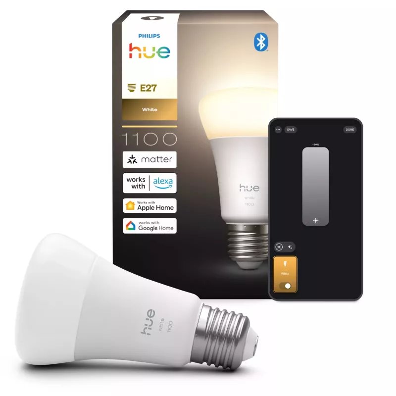 Inteligentna żarówka Philips Hue biały A60 E27 1100lm Bluetooth Zigbee