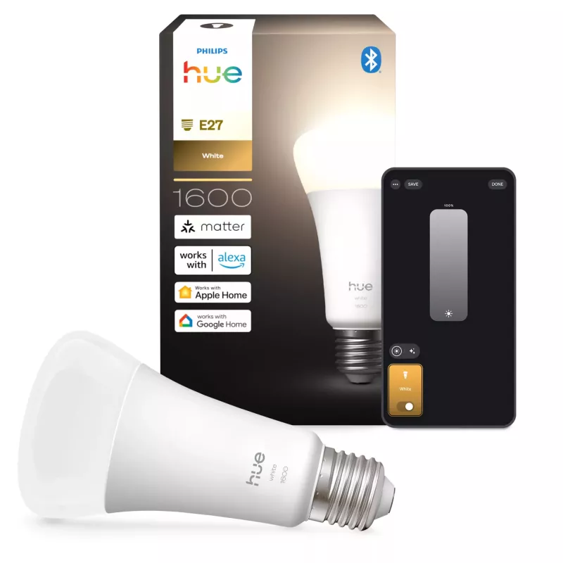 Inteligentna żarówka Philips Hue biały A60 E27 1600 lumenów Bluetooth Zigbee