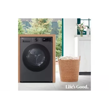 Suszarka do ubrań LG RHX5009TBB wolnostojąca ładowana od przodu 9 kg grafitowa