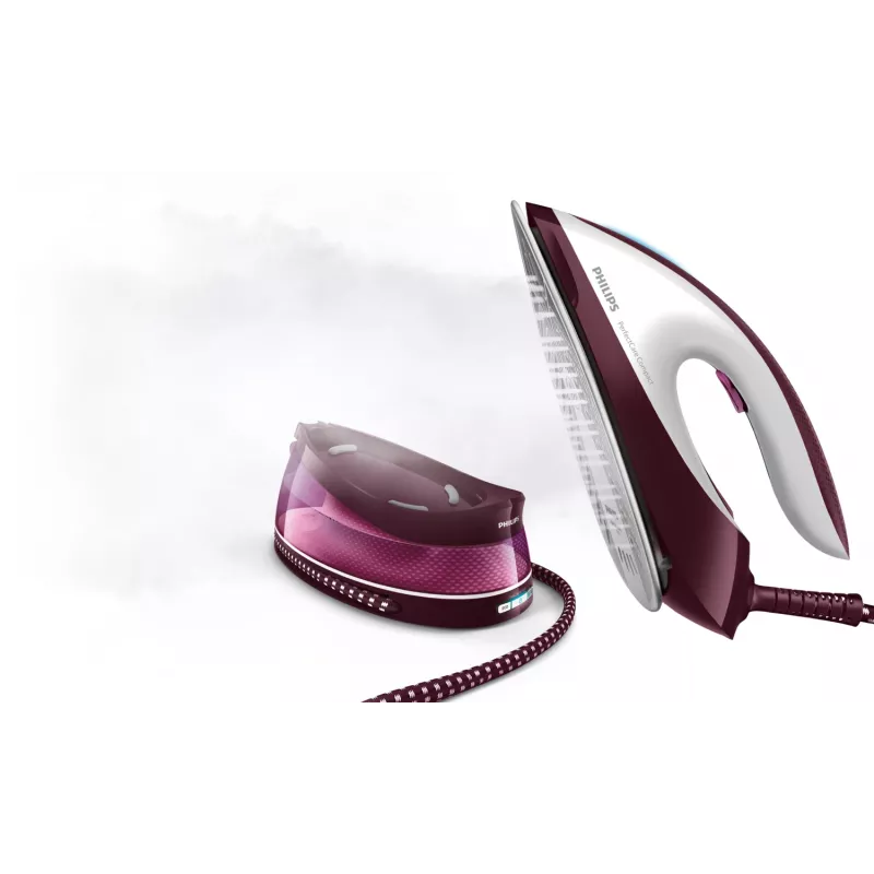 Stacja parowa Philips GC7842/40 2400 W 1,5 L stopa SteamGlide Plus Fioletowy, Biały