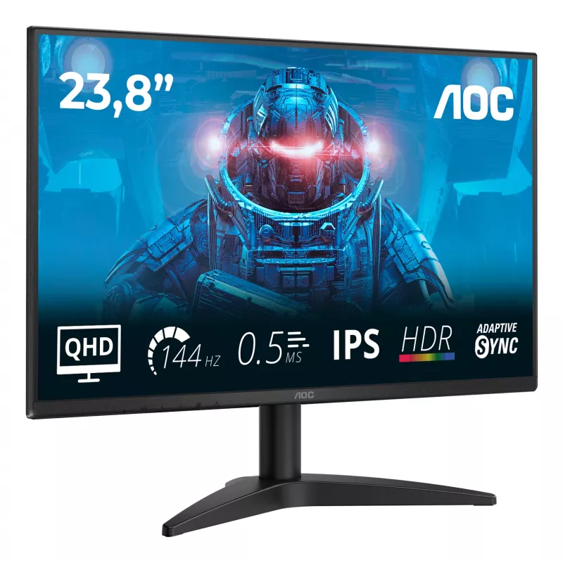 Monitor komputerowy AOC B3 Q24B36X 60,5 cm (23,8 cala) 2560 x 1440 pikseli Quad HD LED Czarny