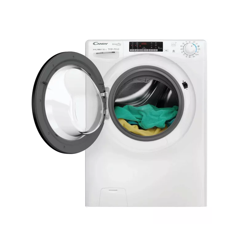 Pralko-suszarka Candy Smart Pro CSOW44644TWMB6-S Wolnostojąca Ładowanie od przodu Biała