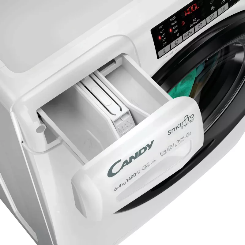 Pralko-suszarka Candy Smart Pro CSOW44644TWMB6-S Wolnostojąca Ładowanie od przodu Biała