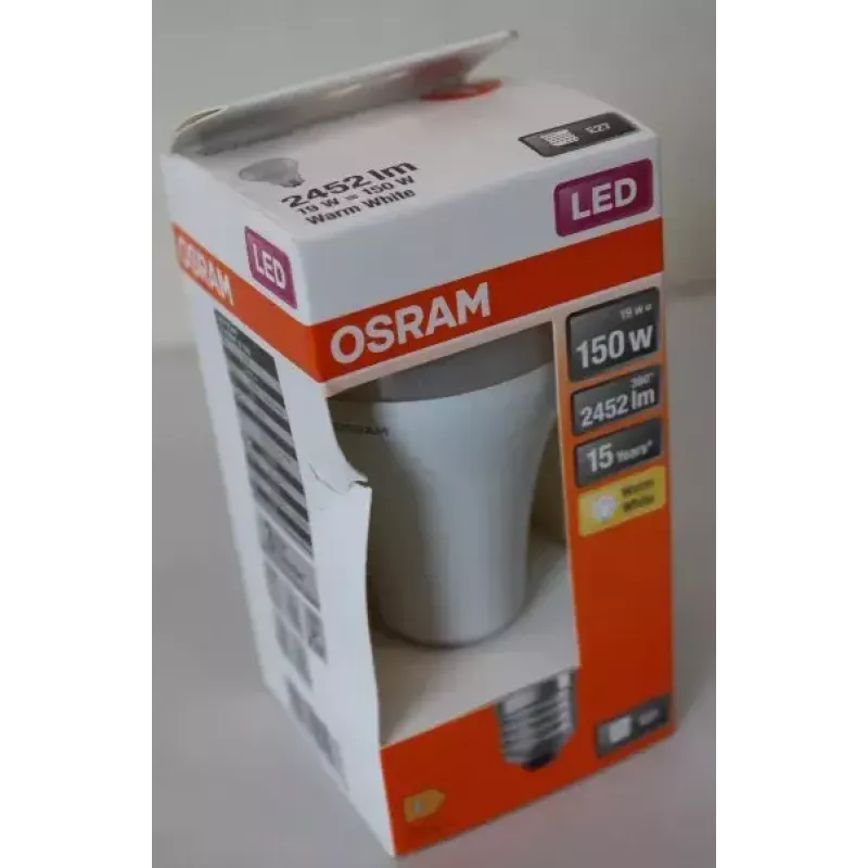 LEDvance Parathom Classic LED E27 19W 827 (ciepła biel) nieściemnialna — uszkodzone opakowanie