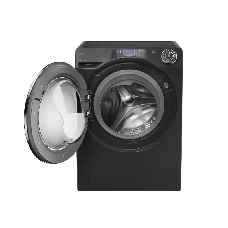 Pralka Candy RapidÓ PRO RP 496BWMBCB/1-S ładowana od przodu 9 kg 1400 obr./min Czarny