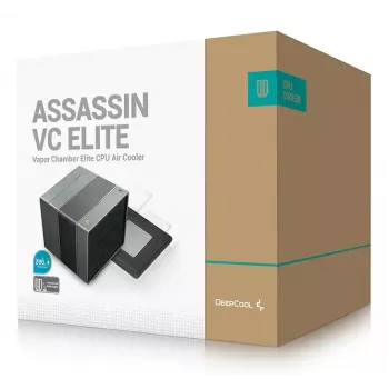 Chłodzenie procesora DeepCool ASSASSIN VC ELITE, wentylatory 120/140 mm, FDB, 147×144×164 mm, czarny