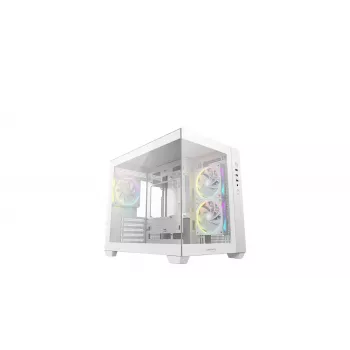 Obudowa PC DeepCool CG330 3F biały — średnia wieża ATX, biała