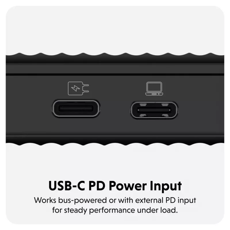 Obudowa SSD Hyper HD2500GL dla M.2 PCIe SSD (USB4 Gen4, USB‑C) Czarny