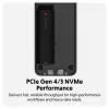 Obudowa SSD Hyper HD2500GL dla M.2 PCIe SSD (USB4 Gen4, USB‑C) Czarny