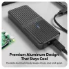 Obudowa SSD Hyper HD2500GL dla M.2 PCIe SSD (USB4 Gen4, USB‑C) Czarny