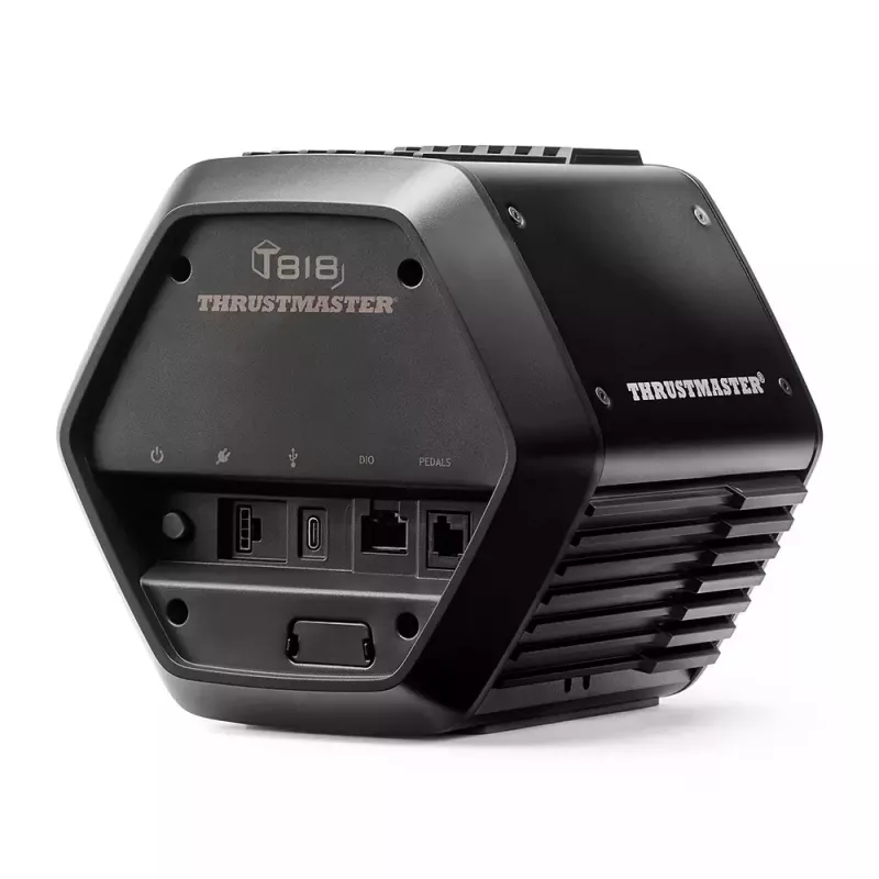 Baza kierownicy wyścigowej Thrustmaster T818 Czarny EDITION — 10 N·m momentu szczytowego, czarny, 192×224×180 mm
