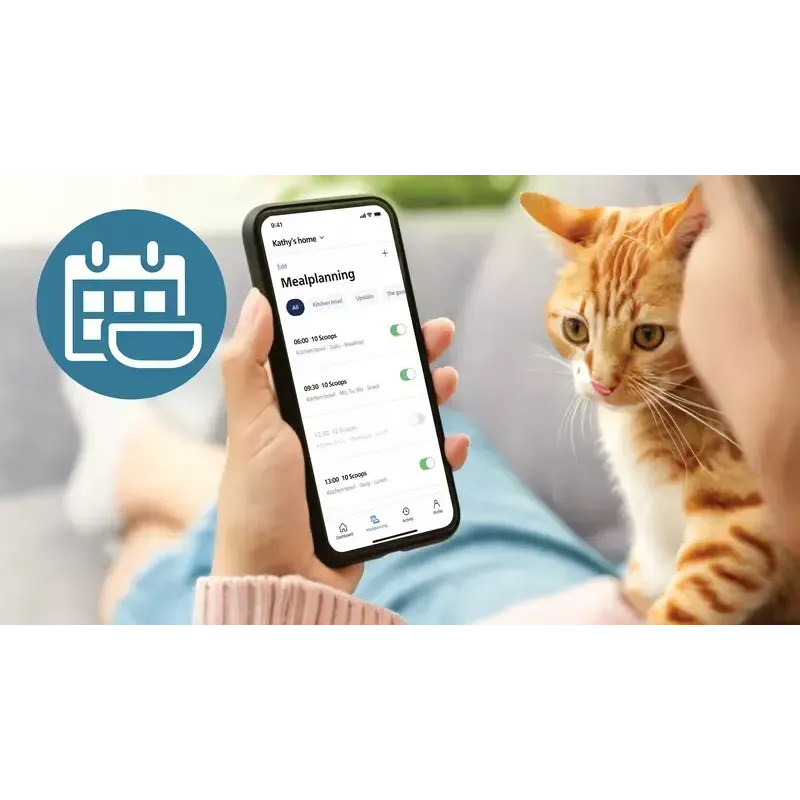 Automatyczny karmnik dla zwierząt Philips 5000 series PAW5320/02 z kamerą, pojemność na karmę i wodę 4,5 l, obudowa z tworzywa sztucznego, do użytku wewnątrz