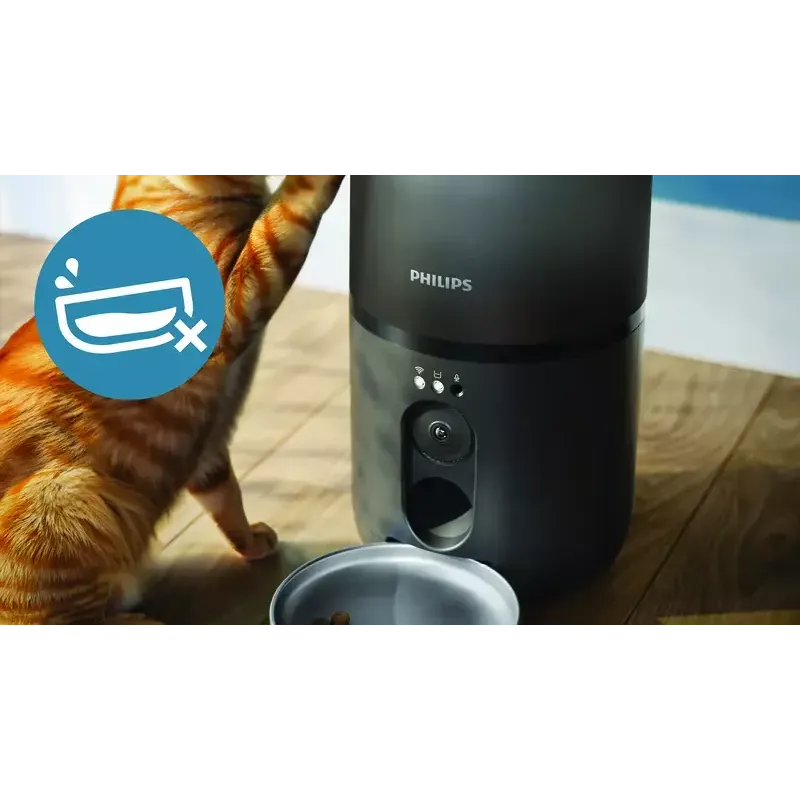 Automatyczny karmnik dla zwierząt Philips 5000 series PAW5320/02 z kamerą, pojemność na karmę i wodę 4,5 l, obudowa z tworzywa sztucznego, do użytku wewnątrz