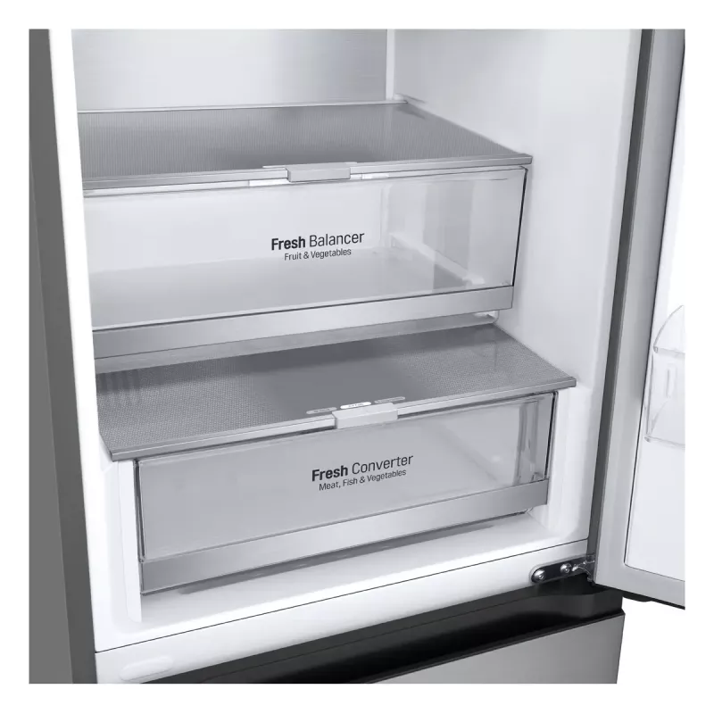 LG GBV7280CPY.APYQEUR lodówko-zamrażarka Wolnostojąca 387 L Stal nierdzewna