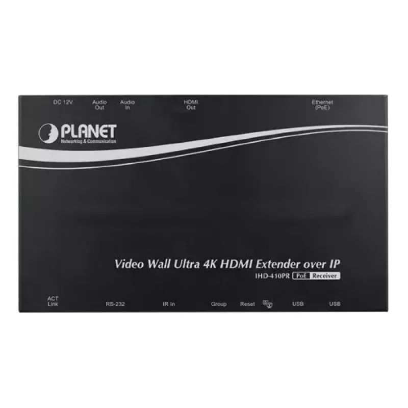 PLANET IHD-410PR odbiornik do ściany wideo Ultra 4K HDMI/USB