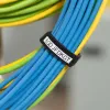Samoprzylepna etykieta ciągła do drukarki Brady M21-750-414 — wysokość 1,9 cm, czarny nadruk na białym tle