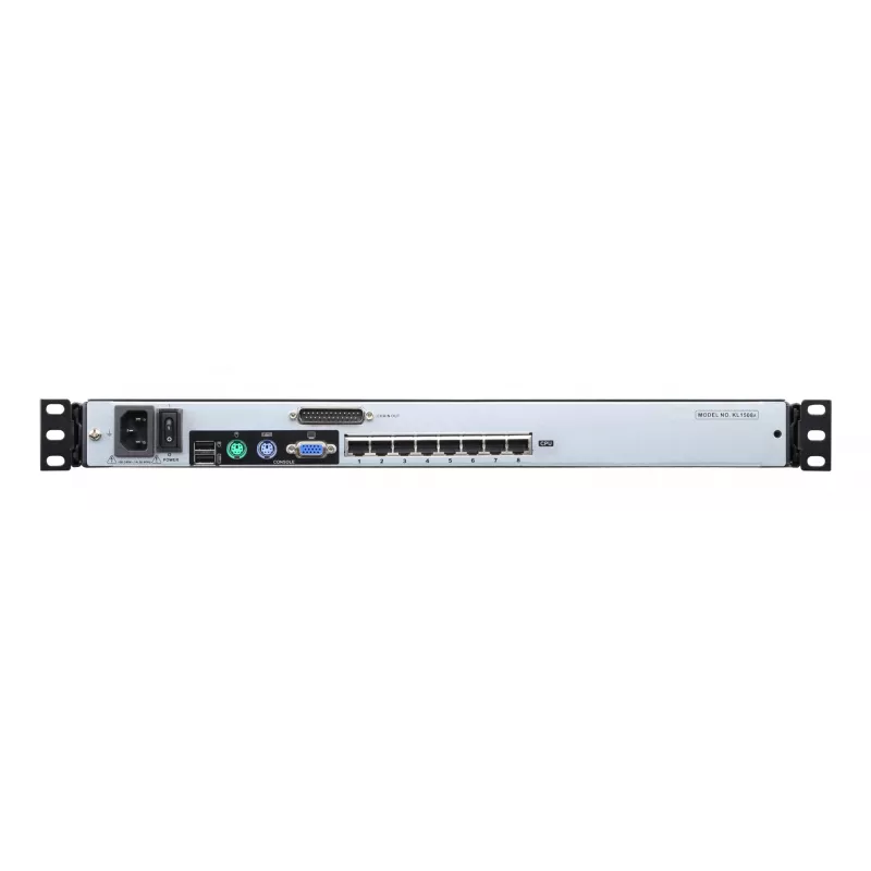 ATEN KL1508AN konsola rackowa 48,3 cm (19 cali) 1280 x 1024 pikseli Metalowa Czarna 1U