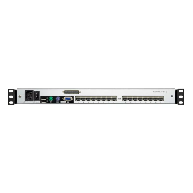 ATEN KL1516AN konsola rackowa 48,3 cm (19 cali) 1280 x 1024 pikseli Metalowa Czarna 1U