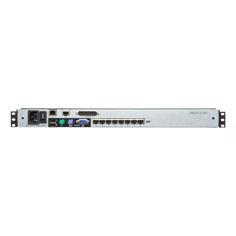 ATEN KL1508AIM konsola rackowa 43,2 cm (17 cali) 1280 x 1024 piksele Metalowa Czarna 1U
