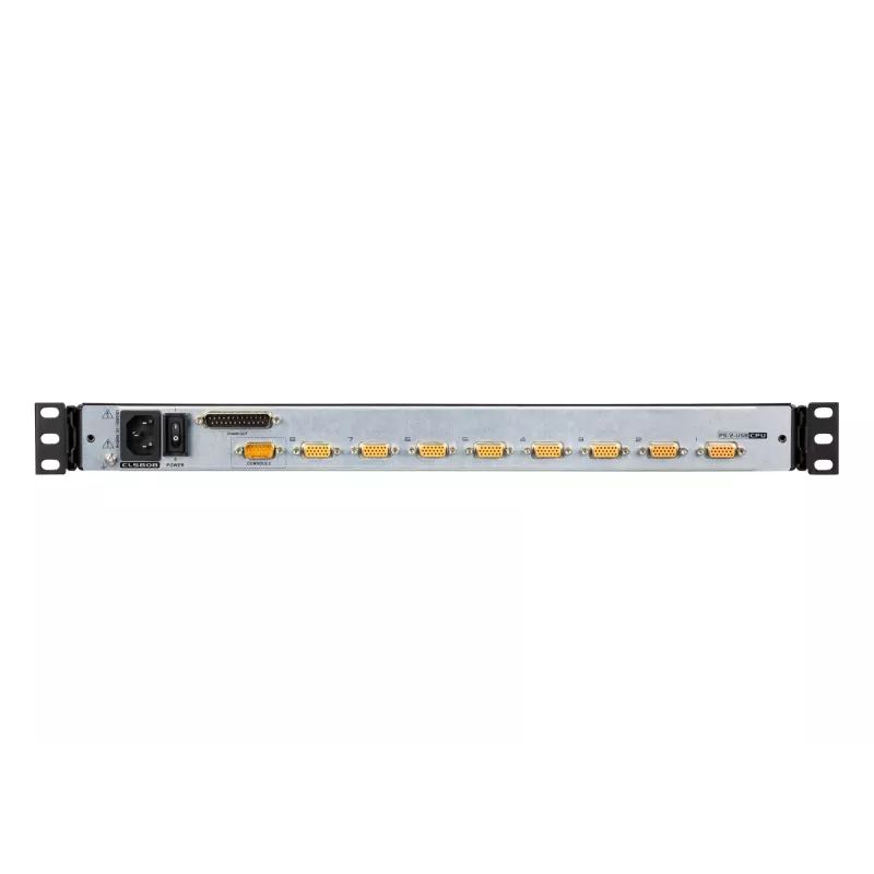 ATEN CL5808N konsola rack 48,3 cm (19 cali) 1280 x 1024 pikseli Metal, Plastik Czarny 1U