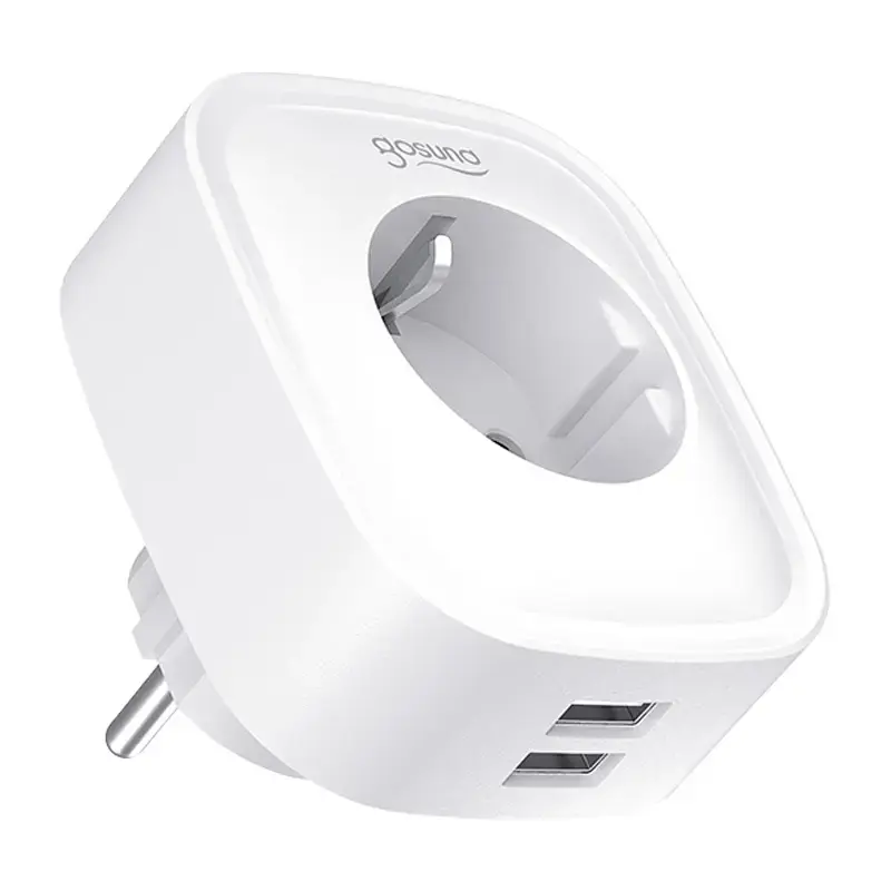 Inteligentne gniazdko WiFi Gosund SP112-M z 2x USB — zestaw dwóch sztuk