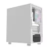 Obudowa komputerowa Darkflash DB330M biały v2 z trzema fabrycznie zamontowanymi wentylatorami, obsługa micro-ATX/mATX