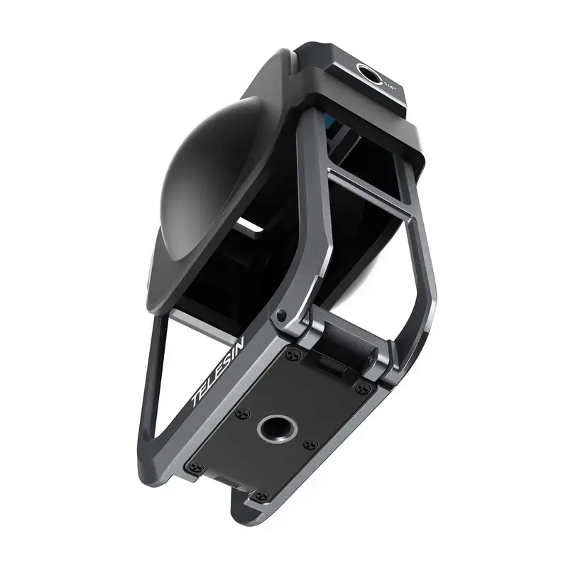 Metalowa klatka ochronna Telesin do DJI Osmo 360 – lekka metalowa rama, punkty montażowe