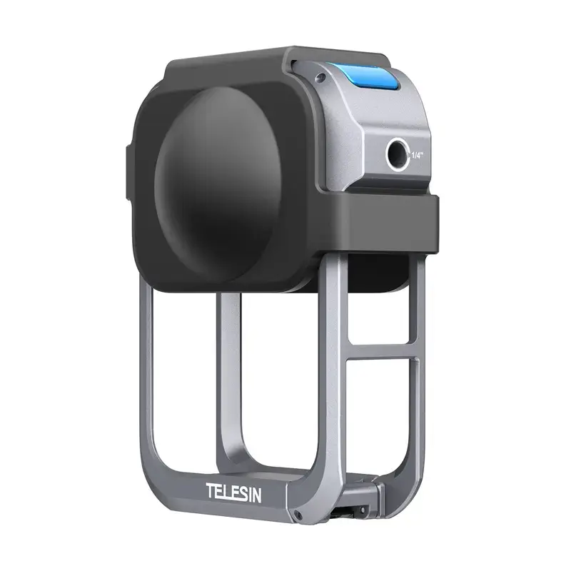 Metalowa klatka ochronna Telesin do DJI Osmo 360 – lekka metalowa rama, punkty montażowe