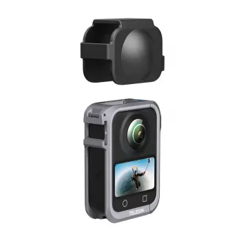 Metalowa klatka ochronna Telesin do DJI Osmo 360 – lekka metalowa rama, punkty montażowe
