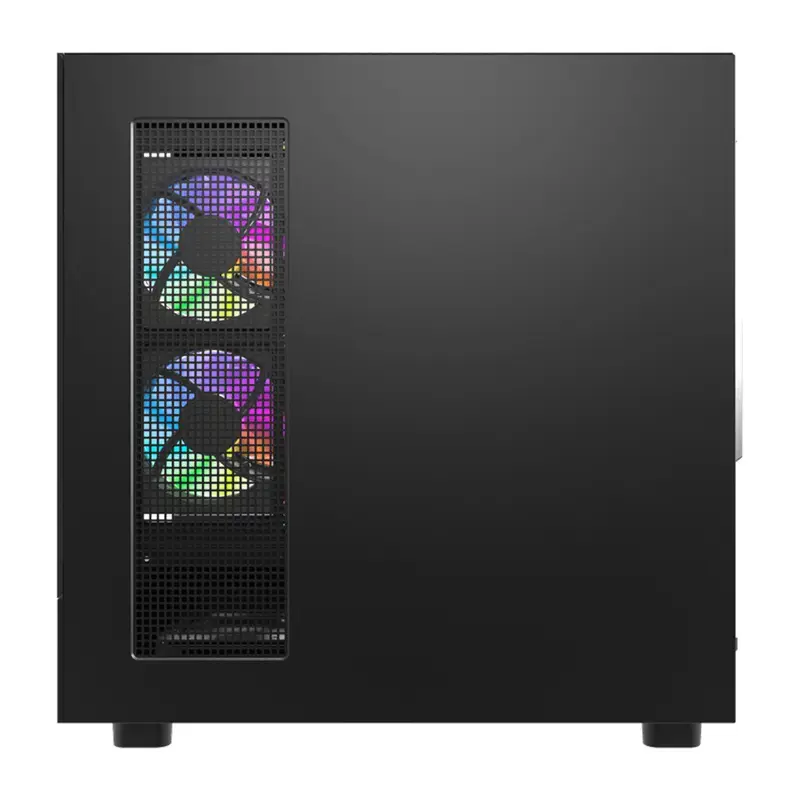 Obudowa komputerowa DarkFlash DS950V z przednim wyświetlaczem (czarna) i 6 fabrycznie zainstalowanymi wentylatorami