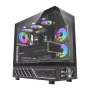 Obudowa komputerowa DarkFlash DS950V z przednim wyświetlaczem (czarna) i 6 fabrycznie zainstalowanymi wentylatorami
