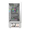 Obudowa komputerowa DarkFlash DS950V z wbudowanym wyświetlaczem, biała, zawiera 6 wentylatorów