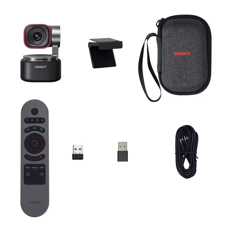 OBSBOT Tiny 3 Remote Combo — kompaktowa kamera internetowa AI z pilotem