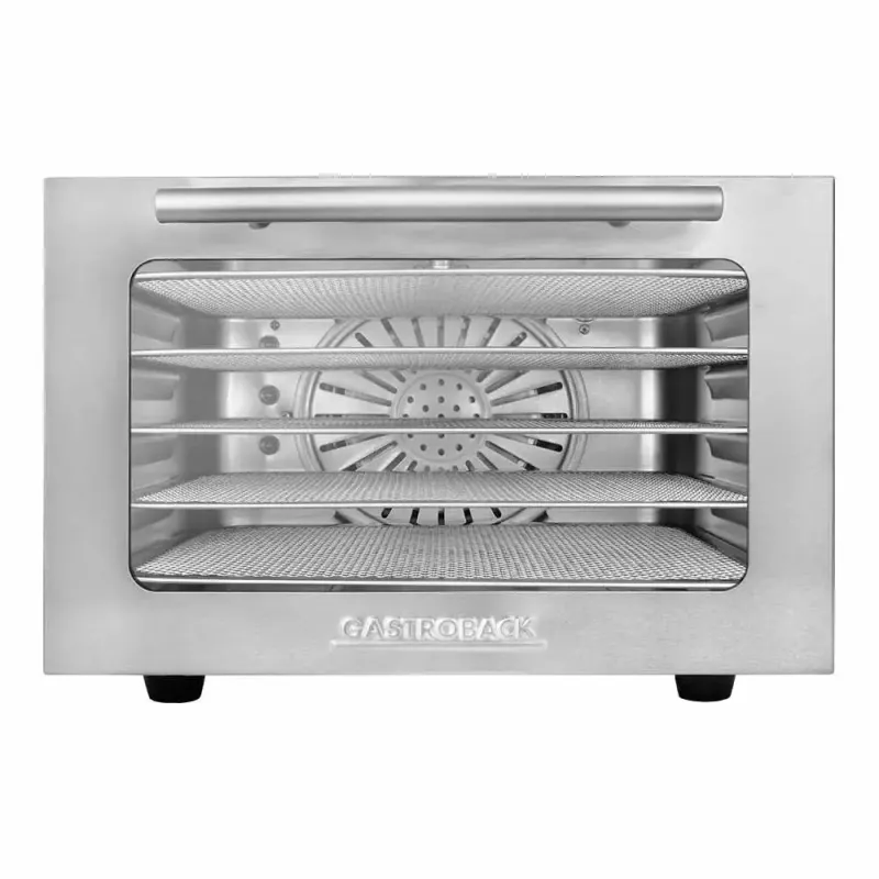 Suszarka do żywności GASTROBACK Mini Professional 400 W, stal nierdzewna, timer do 24 h, 282×347×206 mm