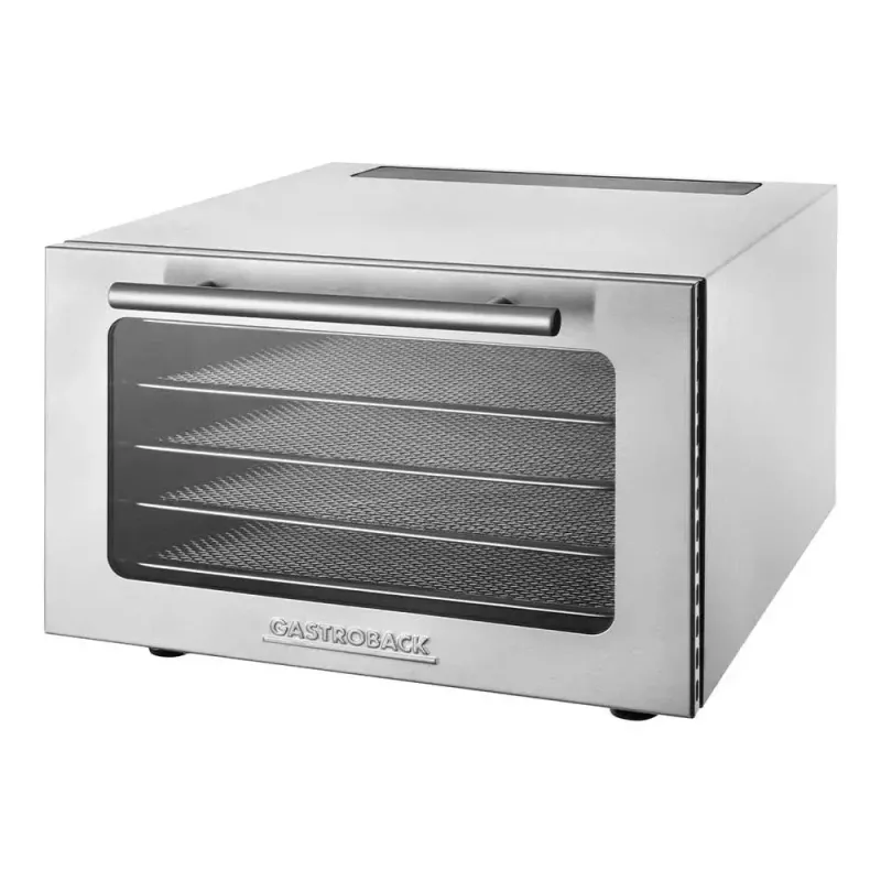 Suszarka do żywności GASTROBACK Mini Professional 400 W, stal nierdzewna, timer do 24 h, 282×347×206 mm