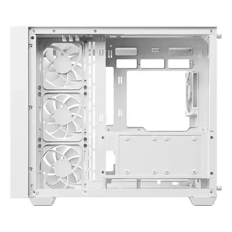 Obudowa PC Tower DeepCool CG530U 4F biały — zasilacz z tyłu, obsługa 3x120mm wentylatorów bocznych + 1x120mm wentylatora tylnego, montaż wentylatorów 120/140mm, HDD 2,5 cala i 3,5 cala