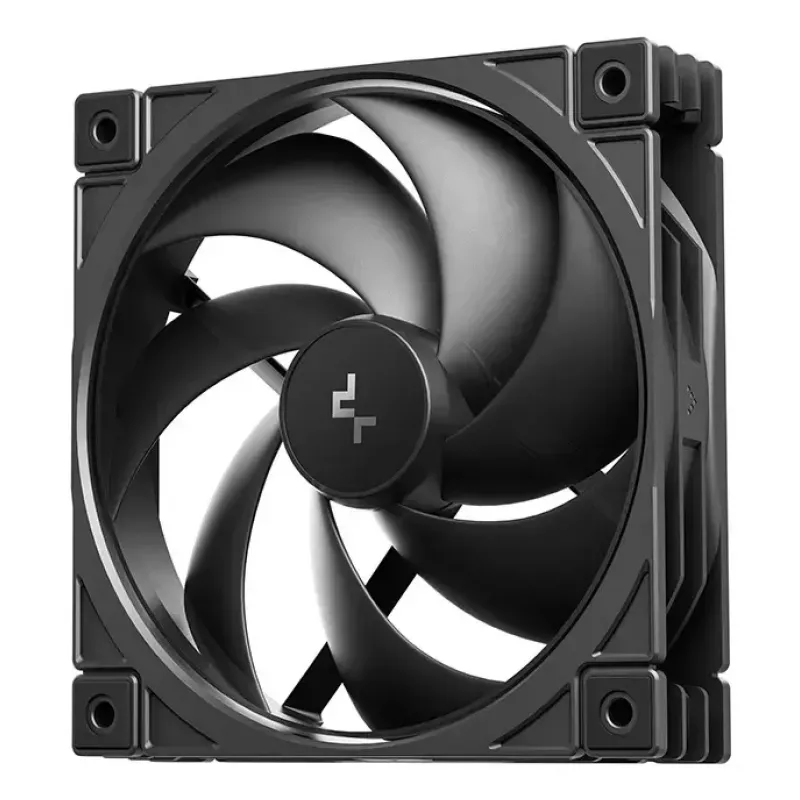 Wentylator obudowy DeepCool FD12 V2 120 mm Czarny, 500–2500 RPM, łożysko hydrauliczne, 4 szt.