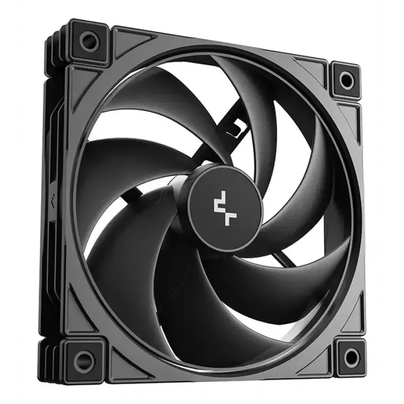 Wentylator obudowy DeepCool FD12 V2 120 mm Czarny, 500–2500 RPM, łożysko hydrauliczne, 4 szt.