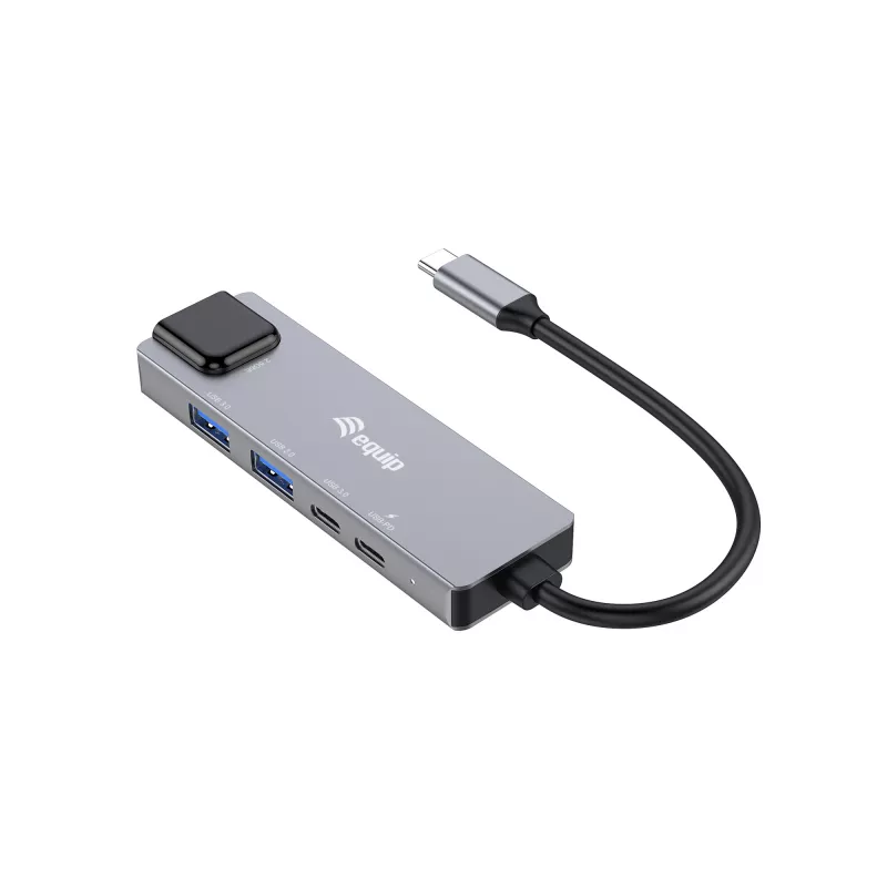 Equip 5 w 1 wielofunkcyjny adapter, 2.5GbE, USB-A x 2, USB-C x 1, USB-C, 100 W USB PD
