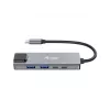 Equip 5 w 1 wielofunkcyjny adapter, 2.5GbE, USB-A x 2, USB-C x 1, USB-C, 100 W USB PD