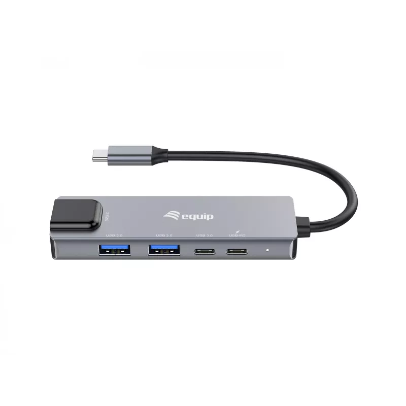Equip 5 w 1 wielofunkcyjny adapter, 2.5GbE, USB-A x 2, USB-C x 1, USB-C, 100 W USB PD