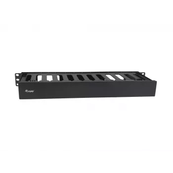 Equip 19-calowy panel do zarządzania kablami do montażu w szafie rack, czarny