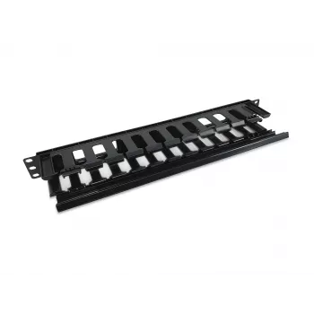 Equip 19-calowy panel do zarządzania kablami do montażu w szafie rack, czarny