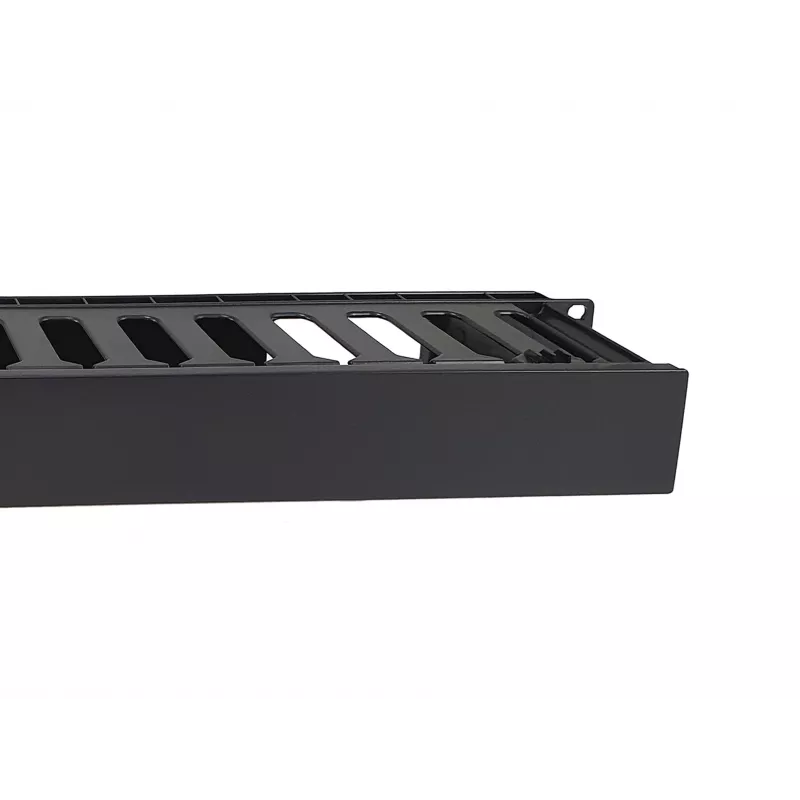 Equip 19-calowy panel do zarządzania kablami do montażu w szafie rack, czarny