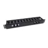 Equip 19-calowy panel do zarządzania kablami do montażu w szafie rack, czarny