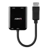 Lindy DisplayPort to 2 Port HDMI MST Hub, DisplayPort, 2 x HDMI, Męski, Żeński, Prosty, Prosty