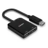 Lindy DisplayPort to 2 Port HDMI MST Hub, DisplayPort, 2 x HDMI, Męski, Żeński, Prosty, Prosty