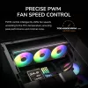 Wentylator COUGAR Unity360-FB pojedyncza rama 360 ARGB PWM Forward, 120 mm, 700–2500 obr./min, FDB, biały